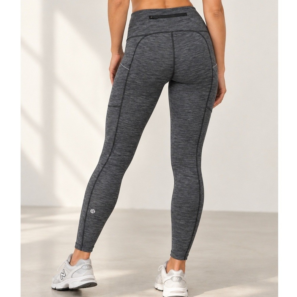 Lululemon Early Extension High-Rise Tight 28 Heathered Grey Leggings Size 8